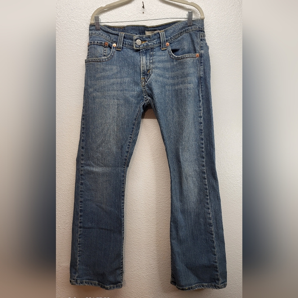 Womens Low Rise Flare Jeans